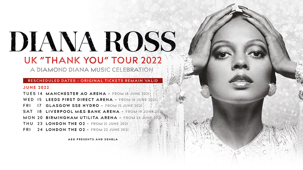 Diana Ross Tickets Tour 2022 UK Dates VIP Tickets