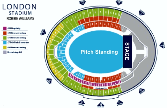 London Stadium Seating Plan Athletics