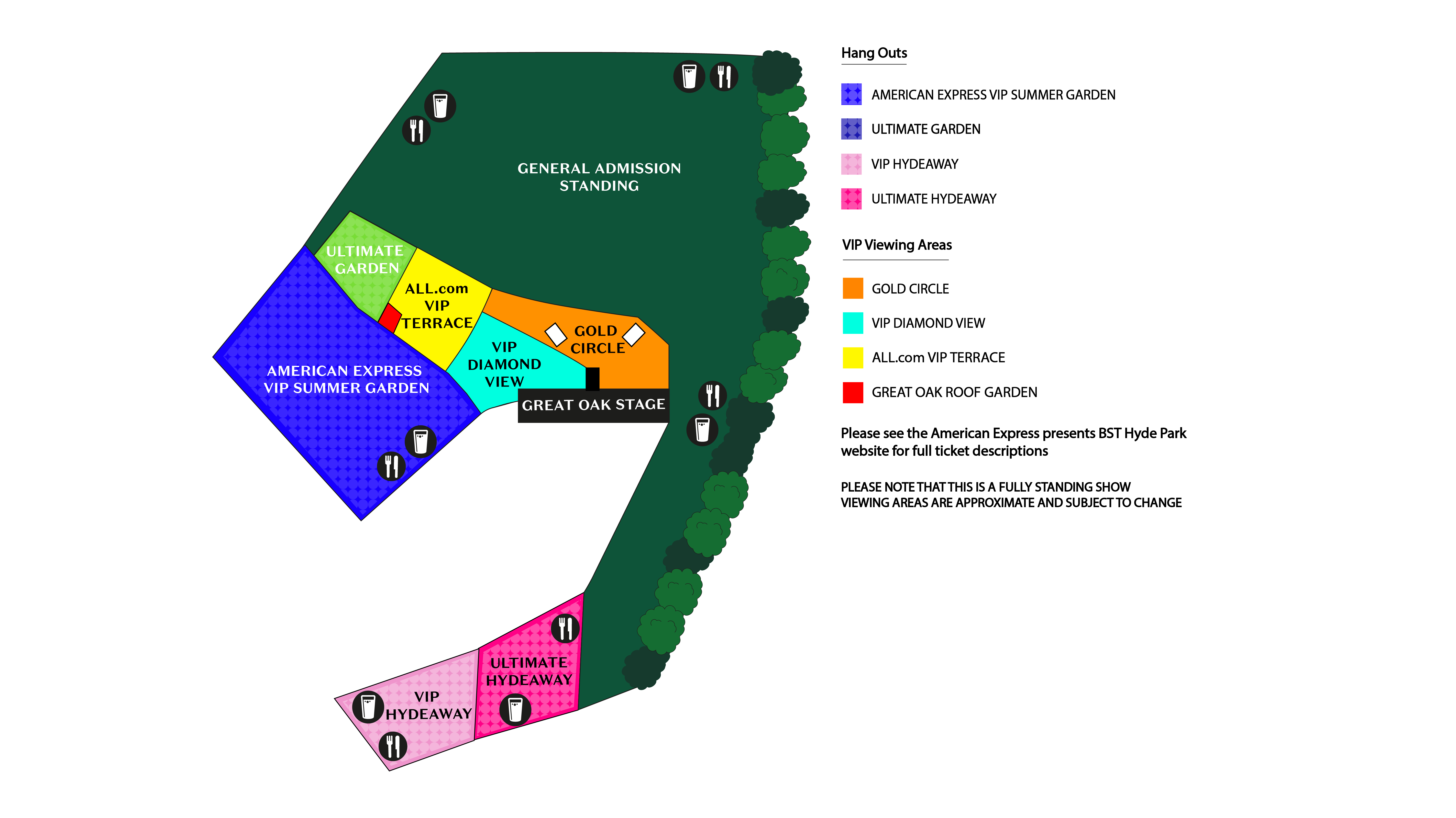 BST Hyde Park Festival Map SZA 2024